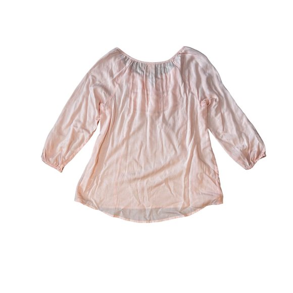 Faded Glory Bundle Long Sleeve V Neck Self Tie Blouse Women's Size S 1545 - Picture 6 of 7